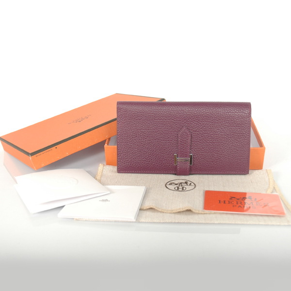 H2WBJSP Hermes 2 fold togo in pelle nel colore Viola